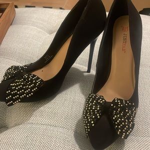 Just fab black high heels